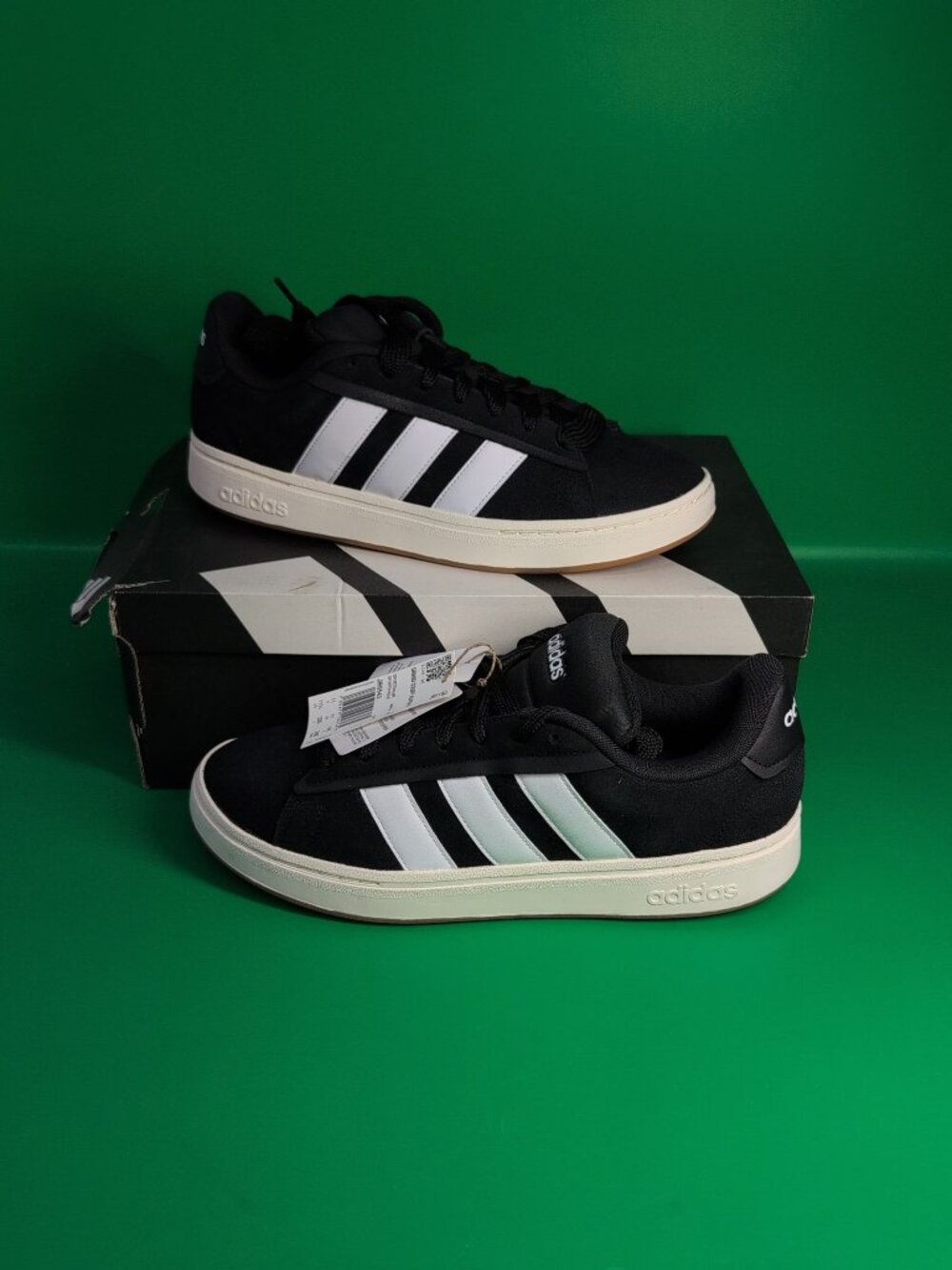 Adidas Grand Court Alpha 00s Men's Athletic Shoes US 11.5 Black White JR0543